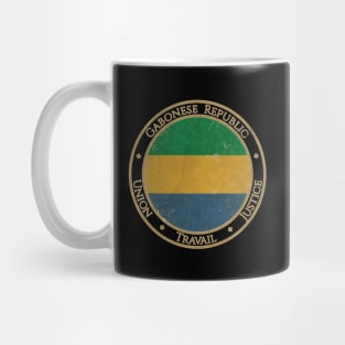 Vintage Gabon Gabonese Republic Africa African Flag Mug